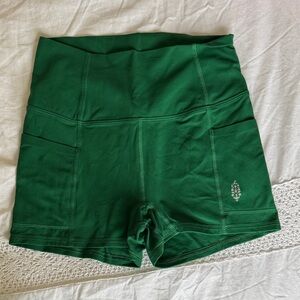 FP Movement by Free People Green Bike Shorts